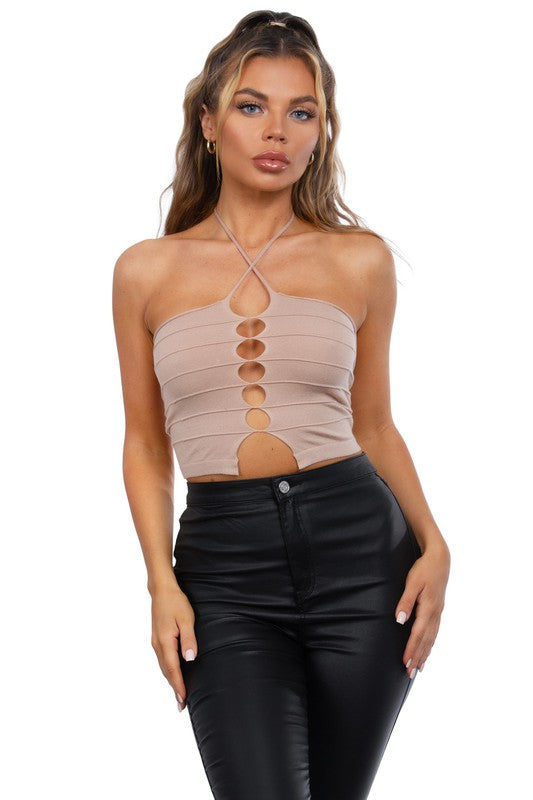 Angelic Knit Halter Top